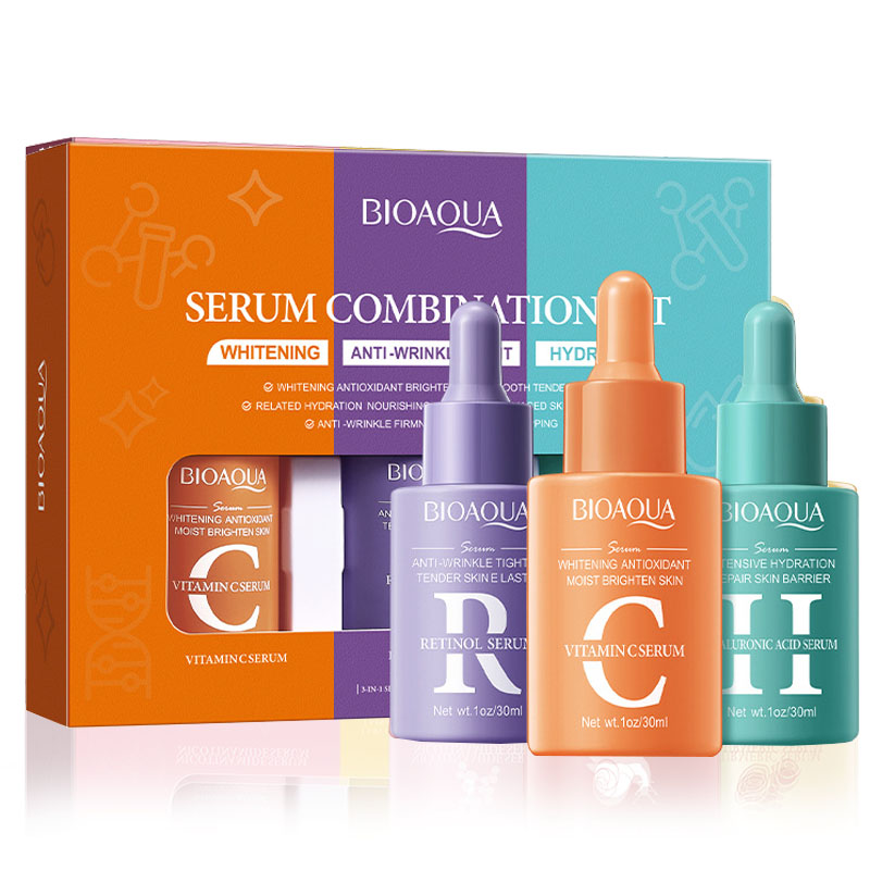 3pcs/set BIOAQUA Vitamin C Ret - đánh giá và giá The Ordinary Serum Hyaluronic Acid