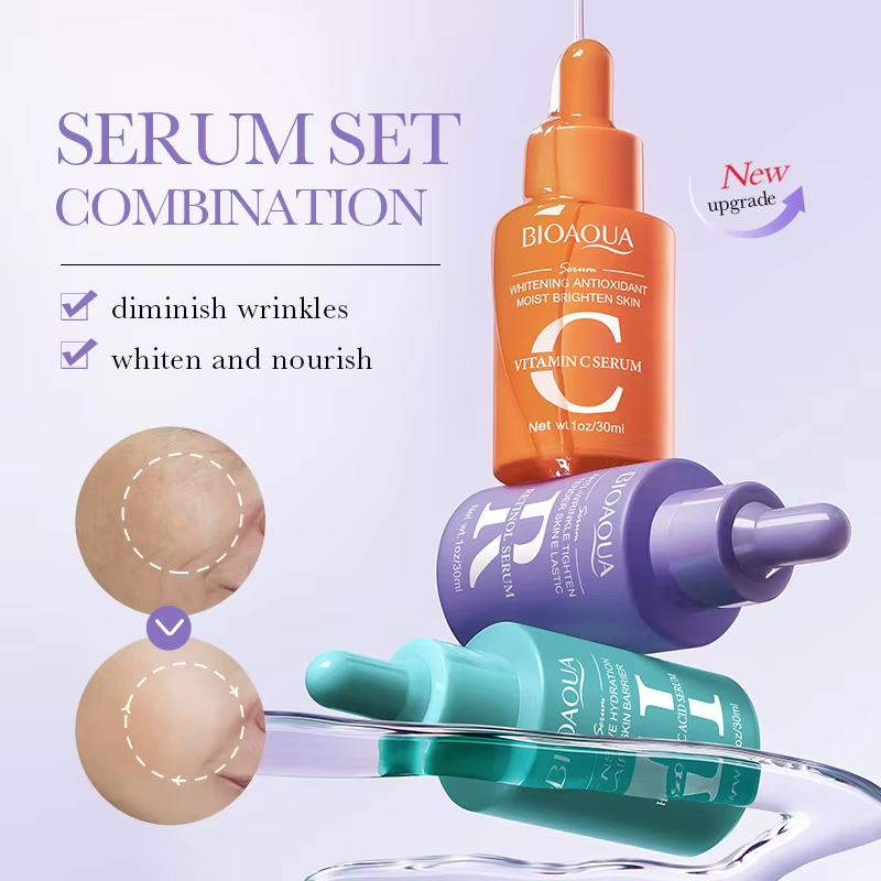 3pcs/set BIOAQUA Vitamin C Ret - đánh giá và giá The Ordinary Serum Hyaluronic Acid